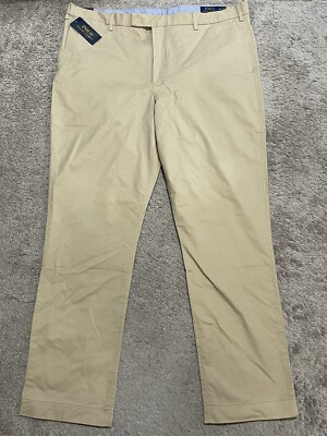 Polo Ralph Lauren Pants Mens Stretch Straight Fit 40x32 Tan Khaki