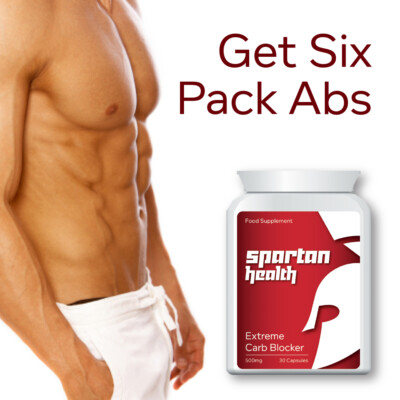 SPARTAN HEALTH EXTREME CARB BLOCKER PILLE 6ER PACK RIPPED MUSCLE BLOCK CARBS