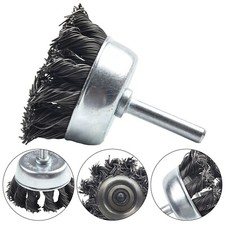 Heavy Duty Wire Wheel Cup Flat Brush Cleaning Sanding For Die Grinder Drill