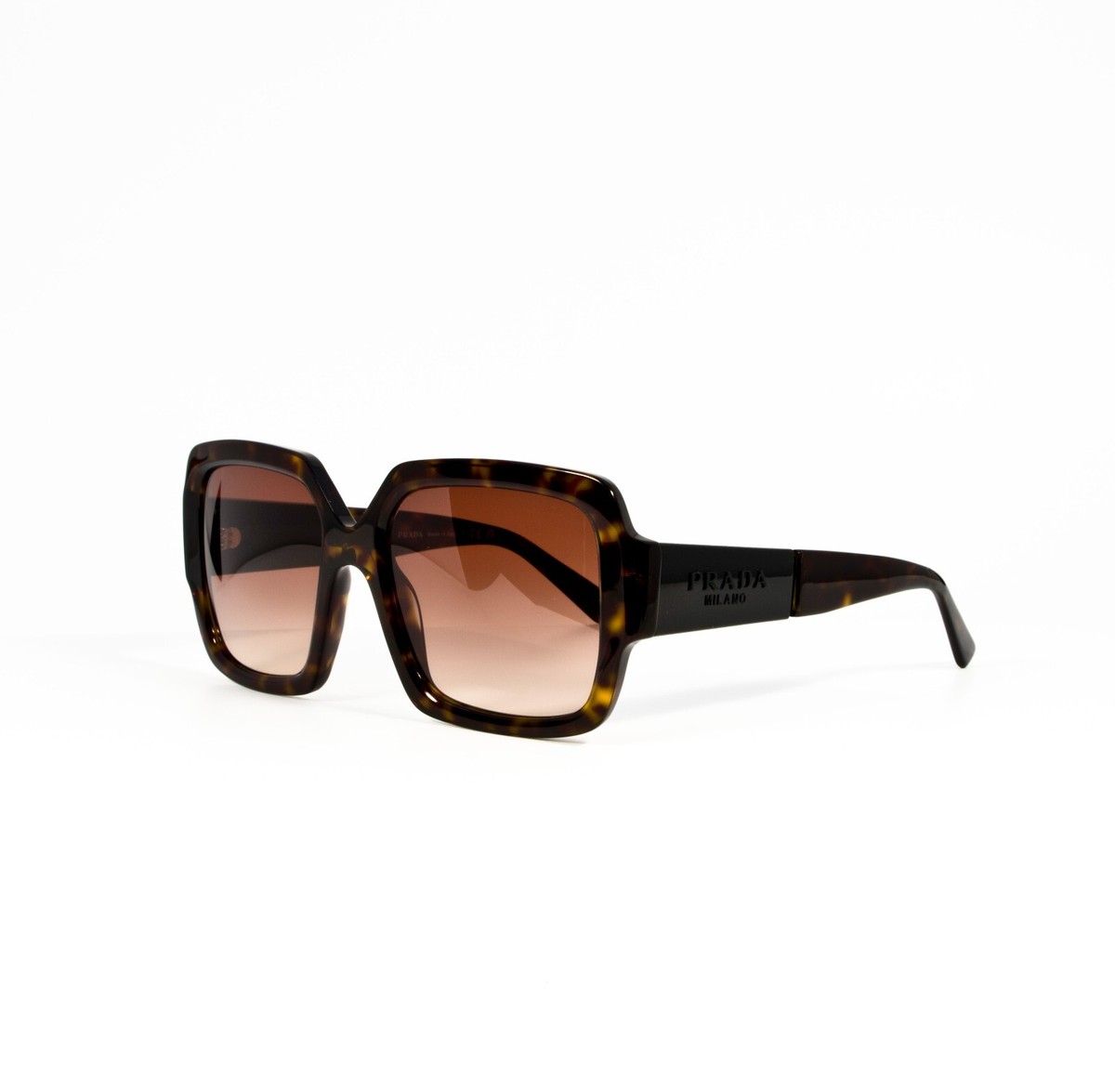 Prada SPR21X 2AU-6S1 Sunglasses Authentic Made in Italy Brown