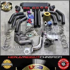 TOP MOUNT 90-01 Acura Integra GS-R B18 Turbo Kit T3/T4 Manifold+Intercooler+Bov