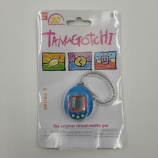 NEW Mini Tamagotchi Bandai Virtual Reality Pet Game 20 Anniversary Series 3 Blue