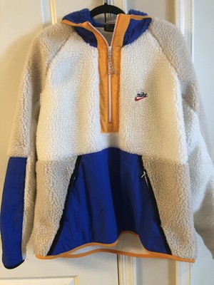 nike sherpa jacket white