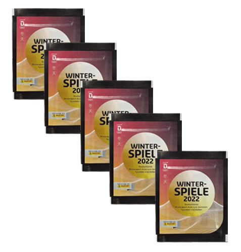 Panini Winterspiele 2022 Peking Sticker – 5x Stickertüten Je 5x