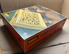 Vintage Brio Labyrinth Wooden Board Game Made in Sweden Labyrintspel 31804 +Ball
