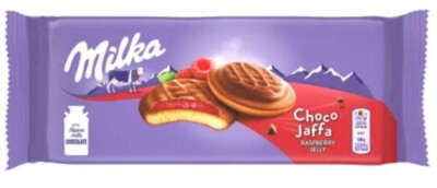 Milka Choco Jaffa Cookies Biscuits With Raspberry Jelly Filling 147g