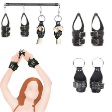 Spreader Bar with Hanging Swing Handcuffs Suspension Adult Binding Slaves