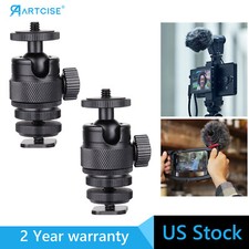 2PC Mini Ball Head CNC Machining Tripod Ball Head Portable Aluminum Ball Head
