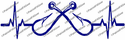 Fishing,Fear No Fish,Fish On,Fish Hooks,Angler,River Life,Sticker,Vinyl Decal