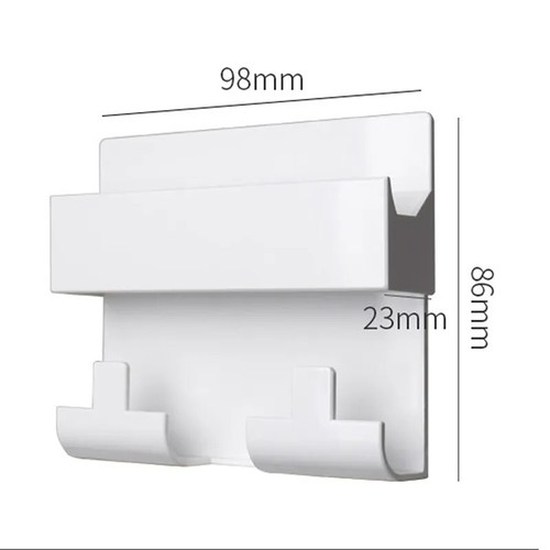 Support de téléphone mural pour charger téléphone et support de téléphone télécommande - Photo 4 sur 6
