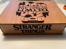 Hand Made Custom Stranger Things Themed Wooden Keepsake Laser Etched Box