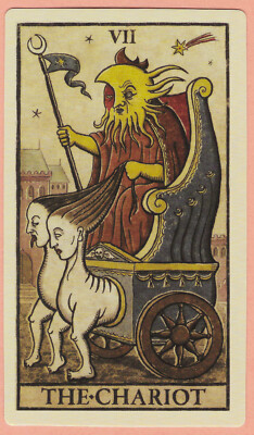The Chariot, Major Arcana 7, Single Swap Tarot Card, Luna