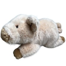 Vintage Dakin Harriet Pig Plush Stuffed Animal Beige Tan 10" Pet Farm Animal