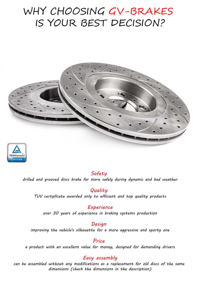 Boringsgroeven GT Sport Remschijf Rotors Compatibel met MINI MINI R56
