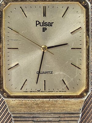 Vintage Pulsar Watch Men Gold Tone Adjustable Band New  display picture 2