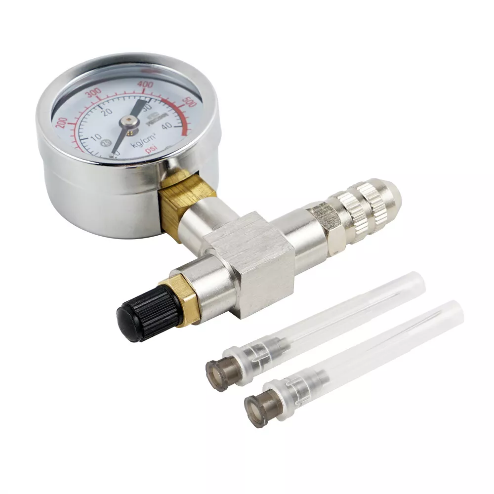 600PSI Pressure Gauge Shock Nitrogen Needle Fill Tool For Arctic Cat CanAm FOX