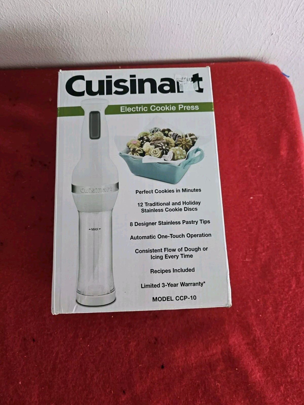 Cuisinart Electric Cookie Press CCP10 Open Box 86279028396 eBay