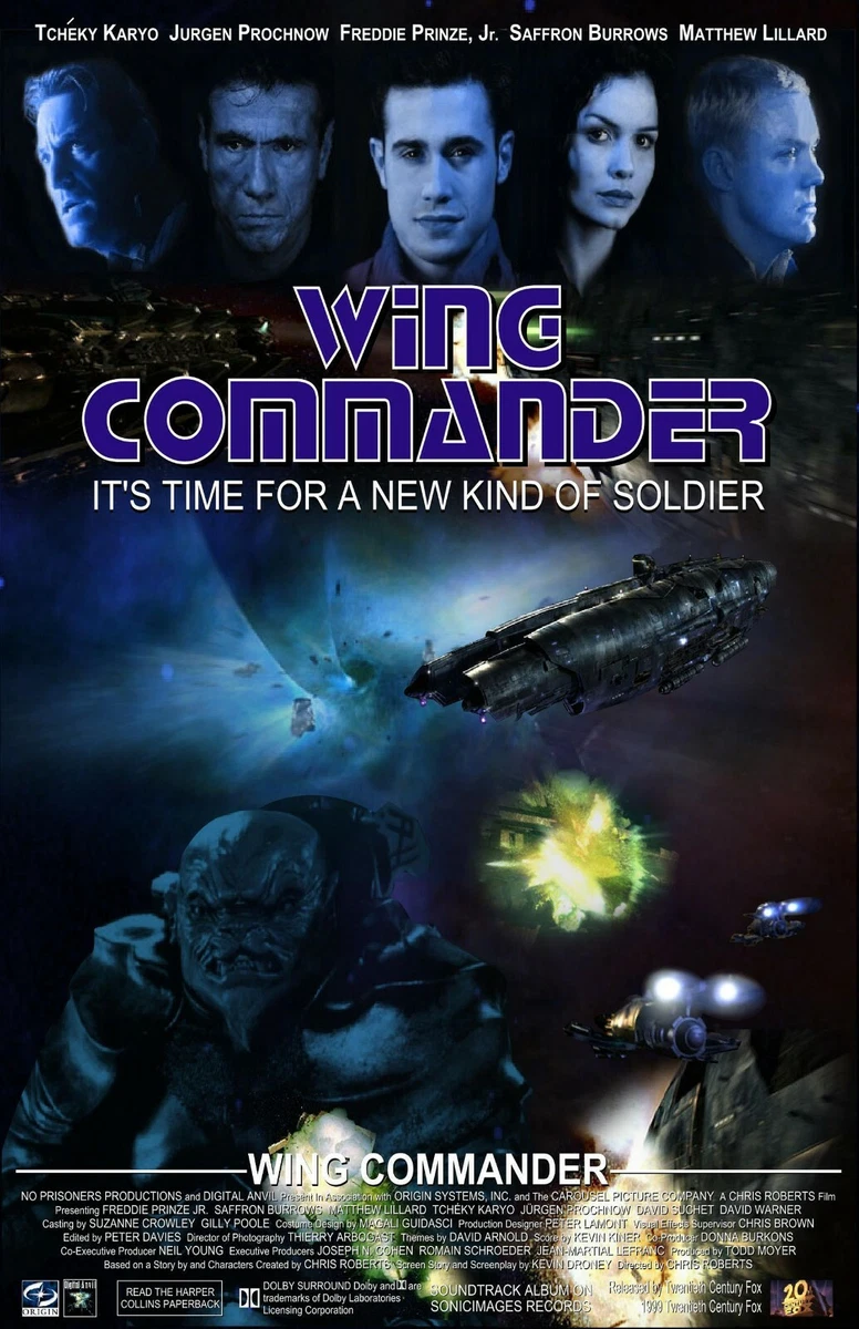 Wing Commander movie poster - Freddie Prinze Jr, Matthew Lillard - 11" x  17" | eBay