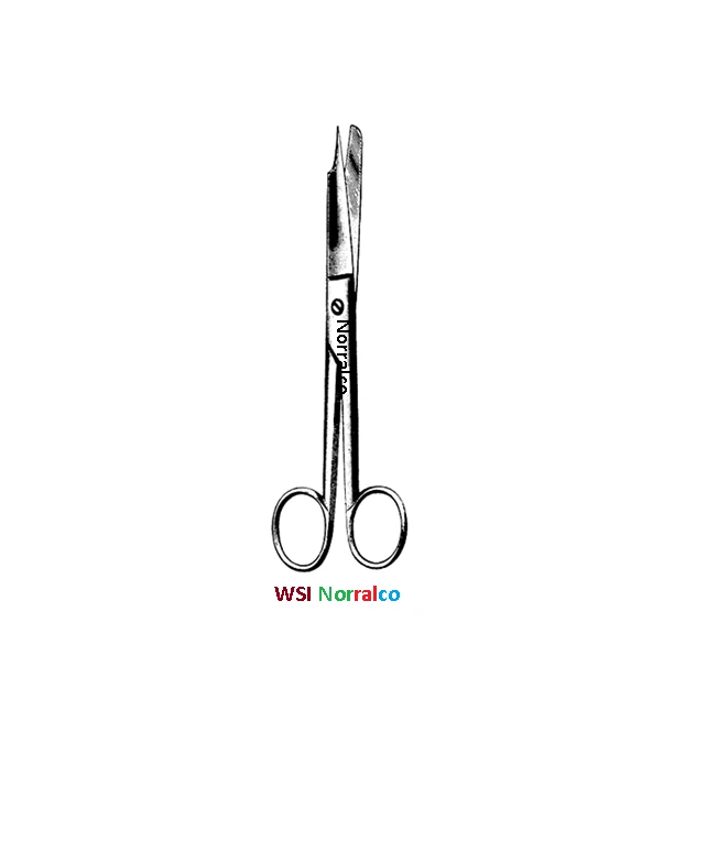 Set of 3 Ingrown Nail Scissors, 6", Straight, One Serrated Blade, Premium