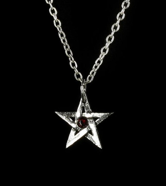 Crystal Pentagram - Alchemy Gothic Halskette - Fantasy Stern Halsschmuck Kette-image