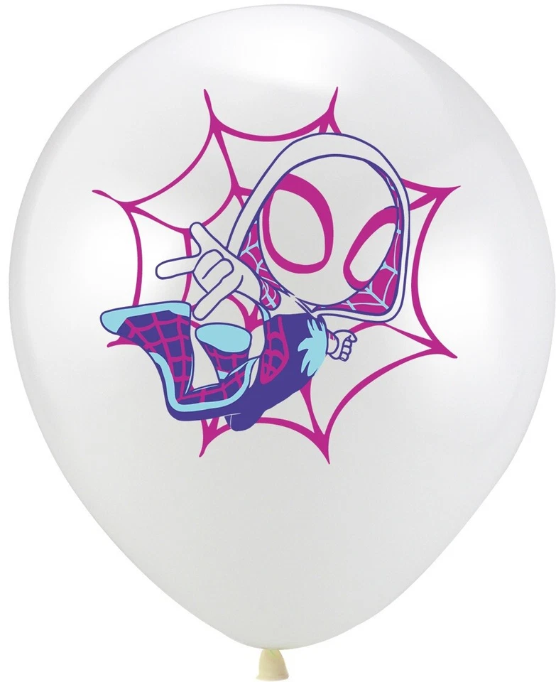 Spider man Balloons 8 ps 12" Latex Happy Birthday Party Fun KIDS DECOR AU - image 4 of 4