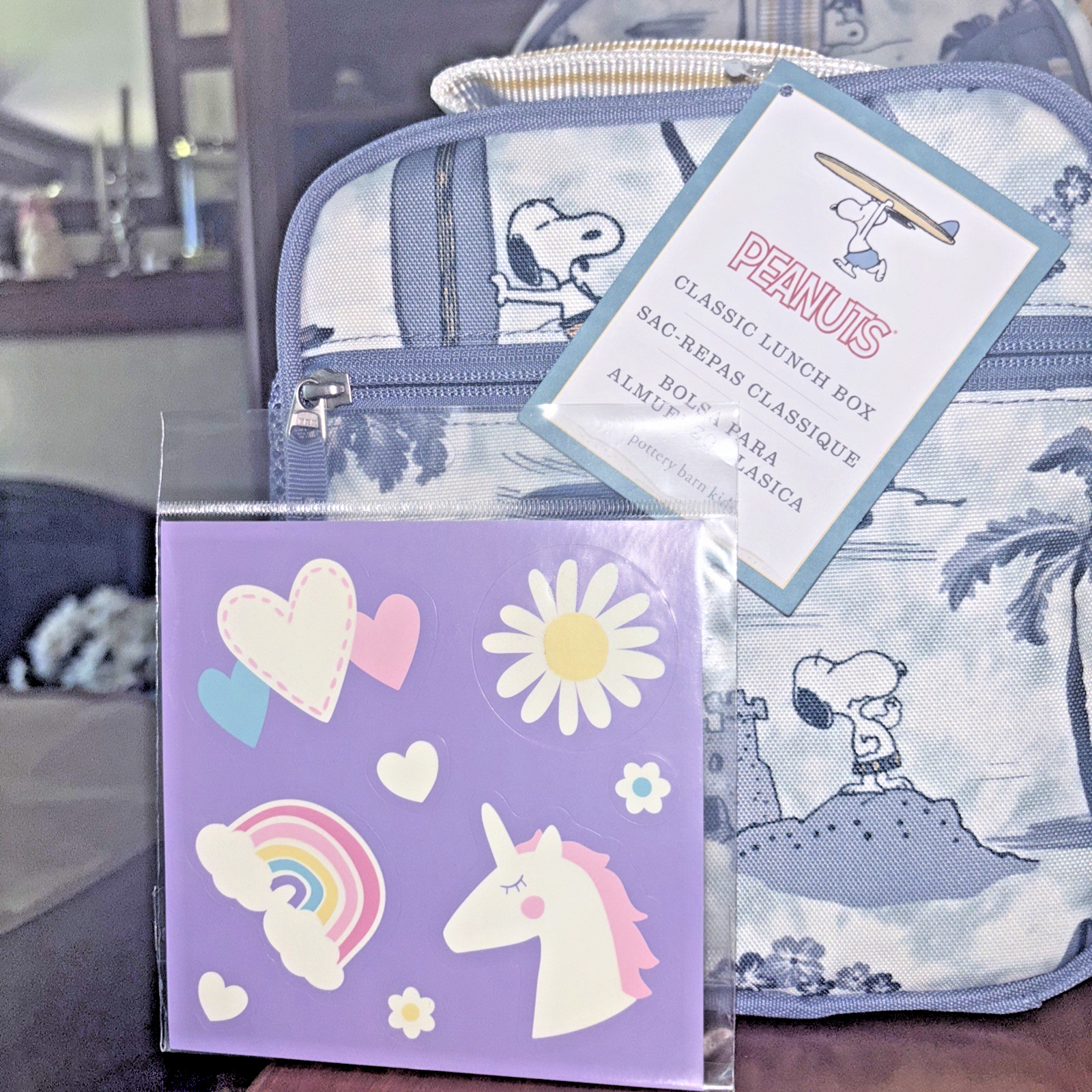 PONY Ceramica fienile Snoopy scuola PRANZO SCATOLA borsa Disney arachidi bambini set da viaggio ragazza.