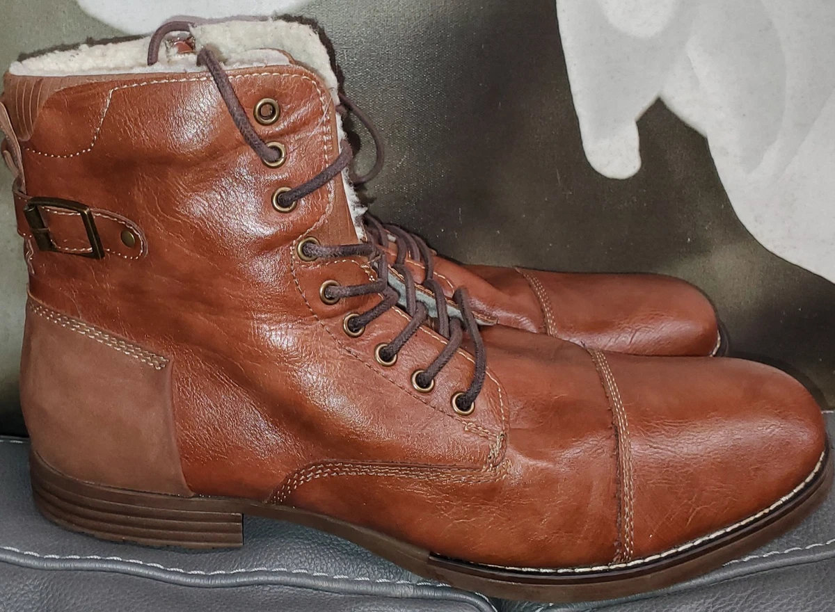Dexter Mens VTG 100% Leather Brownish/Dark Cherry Side Zip Ankle Boots. Size 13M Dexter Boots - Etsy main image 3