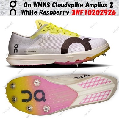 On WMNS Cloudspike Amplius 2 White Raspberry 3WF10202926 Women's Size
