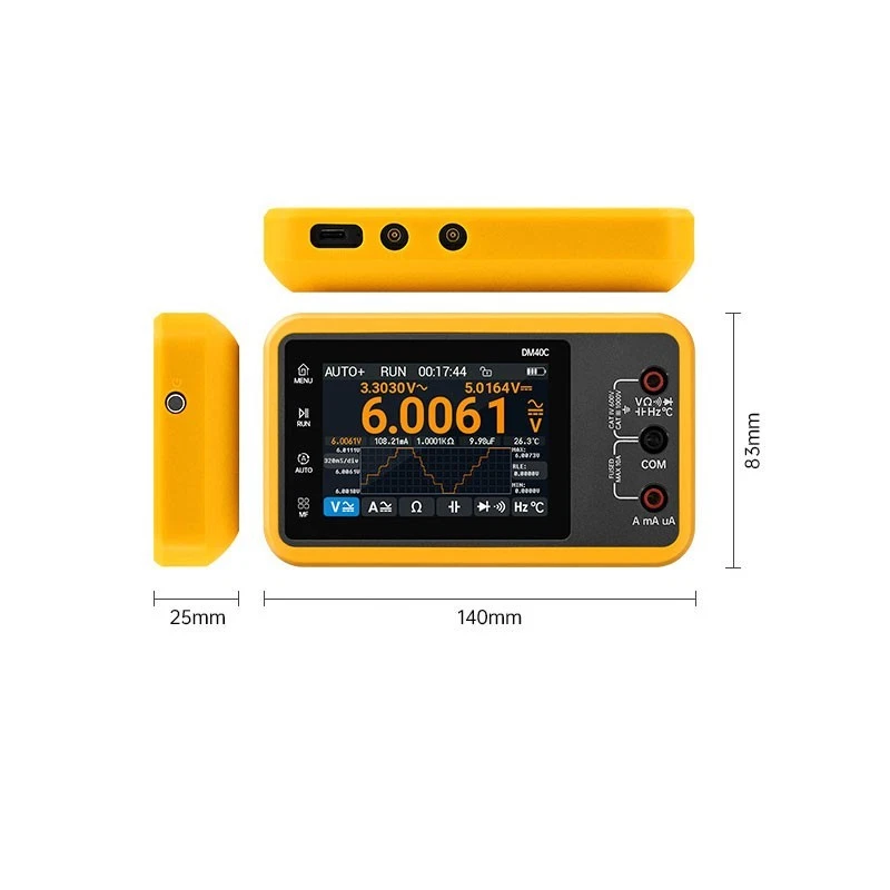 10Hz-40MHz Multimeter 4-digit Half-wave Oscilloscope Signal Generator MP01 Probe - Image 4 of 4
