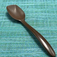 Rosti Mepal Brown Melamine 7” Spoon Utensil #2517 MCM Vtg Denmark Small