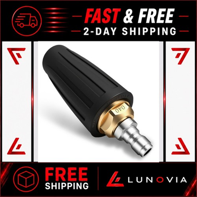 #ad Turbo Nozzle Pressure Washer Tips 4000 PSI 360° Rotating Quick Connect $18.99