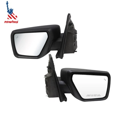 For 21-24 Ford F-150 Pair Right Left Side Mirror with BLIS and Light Manua Fold