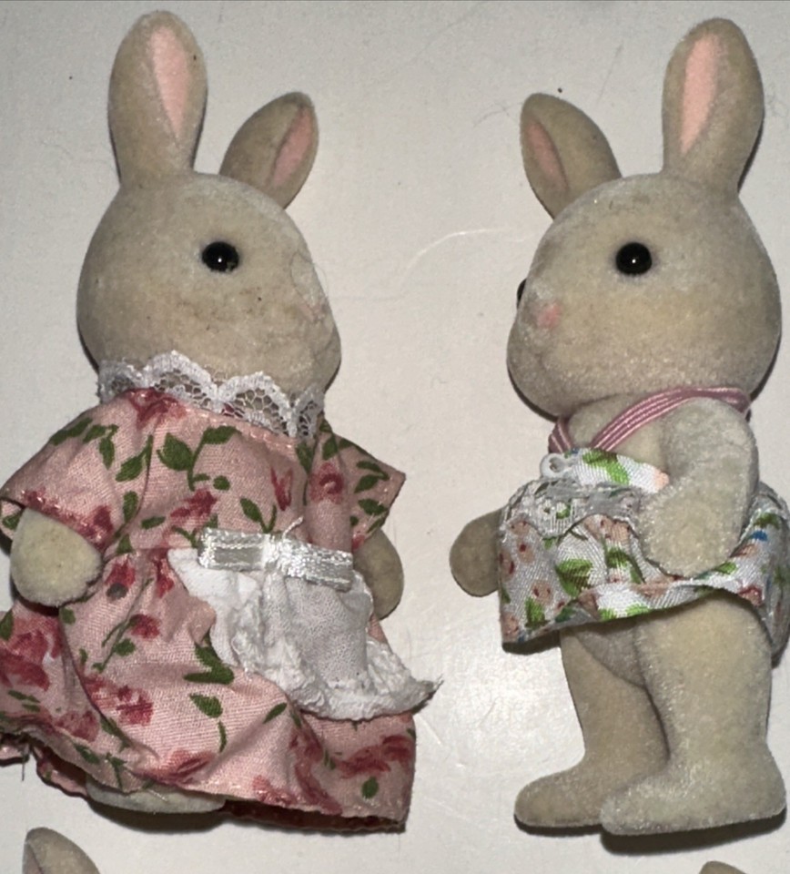Lot Of 5 Calico Critters Sylvanian Families Female Milk Rabbits | eBay