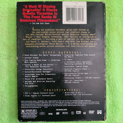 Pulp Fiction (DVD, 2002, 2-Disc Set, Collectors Edition) - Picture 2 of 10