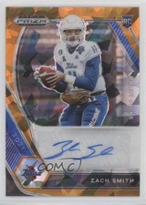 2021 Panini Prizm Draft Picks Orange Ice Zach Smith #DPA-ZSM Auto 0a3b
