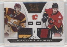 2010 Panini Luxury Suite Dual Jersey Prime 24/50 Rene Bourque Alex Tanguay 2d8