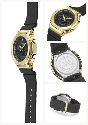 Unused CASIO G-SHOCK GM-2100G-1A9JF Gold Black Men's Watch in Box