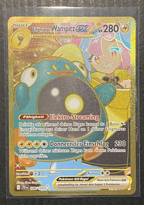 Reisegefährten Enigmaras Wampitz Ex Fullart Gold Karte Journey Together Pokemon