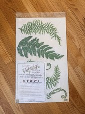 Tatouage Dry Rub Transfer Ferns Wall Art COVERING Never Used Never Opened