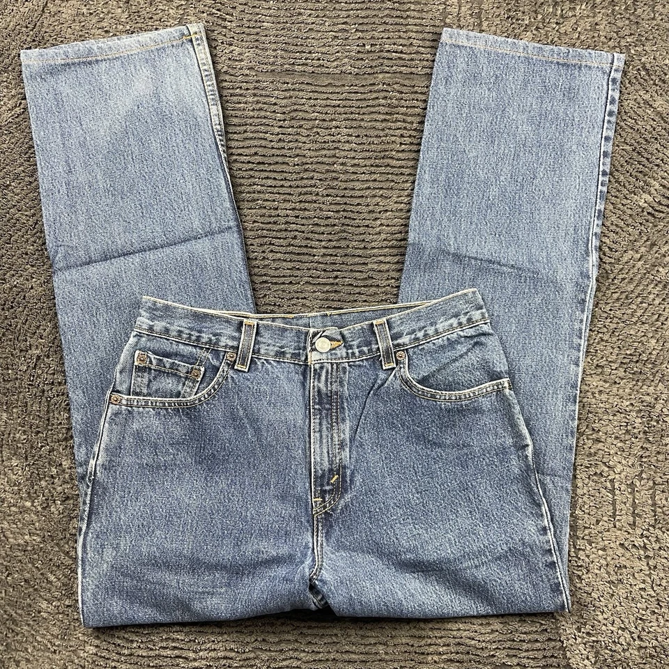 Vintage Levi’s 505 Jeans Women’s Size 13 Jr M USA Made Straight Leg Denim 00s - Image 2 of 4
