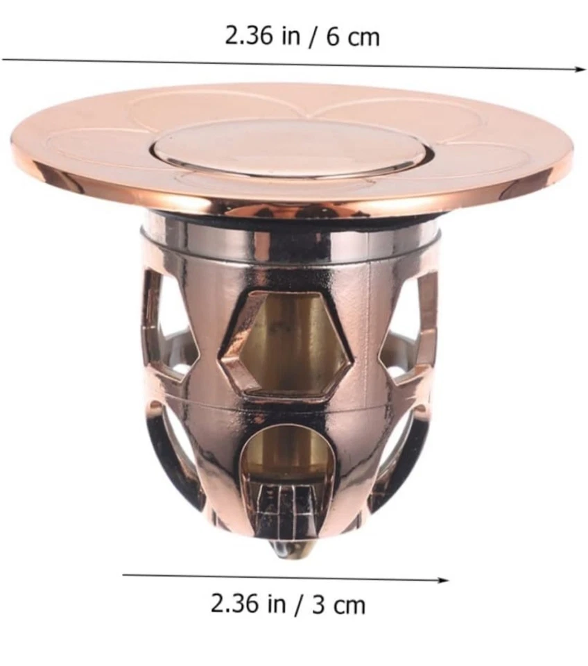 2 piezas Tapón de desagüe y fregadero de bañera Baño Lavabo Drenaje de fregadero de baño Foto 3 de 4