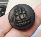 1840's - 1860's Wells and Ingram Sailing Ship Button