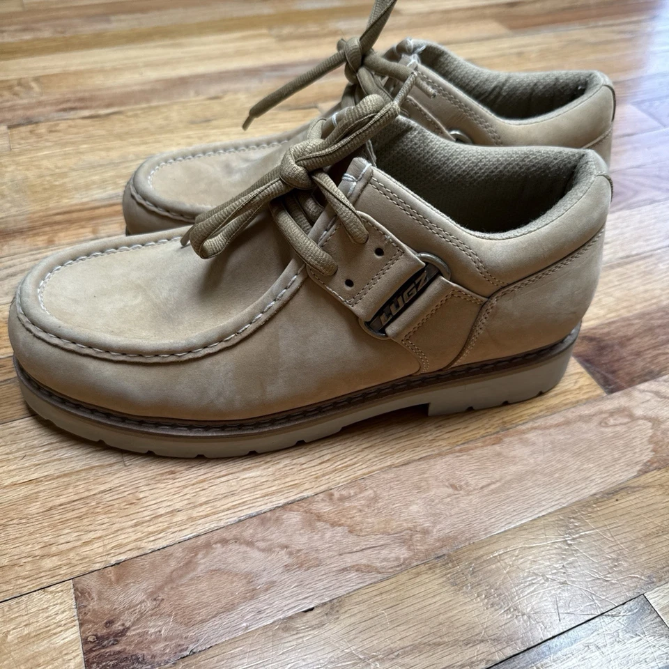 Lugz Hombres Botas Chukka 12 Gamuza Cuero Botas LUGZ Tostadas Foto 3 de 4