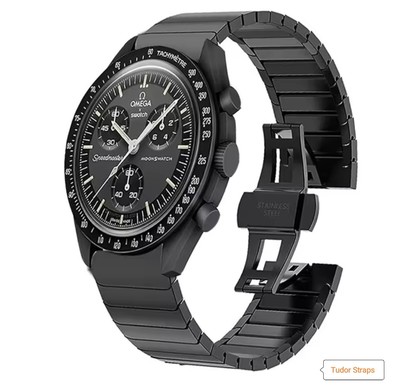 値下対応ありOmega x Swatch MoonSwatch ブラック Omega x Swatch - Moonswatch - Mission To New Moon - Stainless