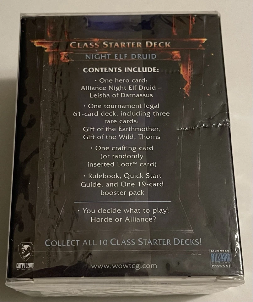 Mazo de inicio Night Elf Druid Class 2011 nuevo WoW World of Warcraft Alliance Foto 2 de 2