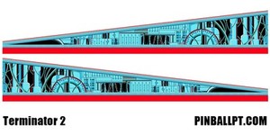 Terminator Pinball Target Decal Set T2