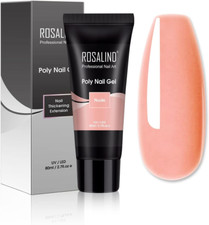 Rosalind Poly Nail Gel Ricostruzione Ispessimento Unghie 80Ml Colore NUDE