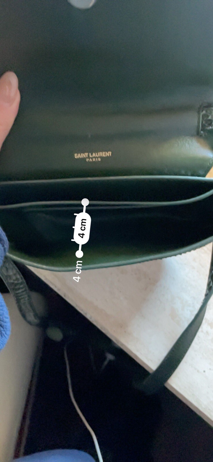 Borsa Iconica A Tracolla Saint Laurent Con Fobia Ora. Pelle.