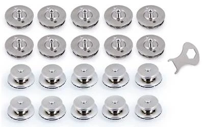 Tenax Komplett-Set Unterteil Oberteil Schlüssel Persenning Stoff Druckknopf Boot