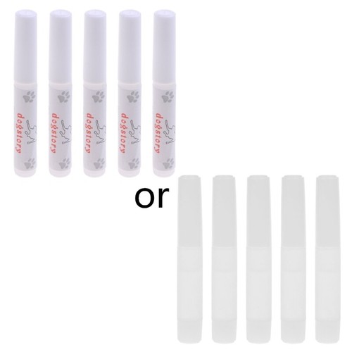 Pet Nail Cap Adhesive Glue Set with Applicator Tip Waterproof for Dog Nail Cover